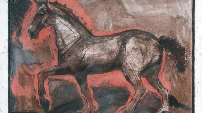 Kate Dicker: Horse in Charcoal