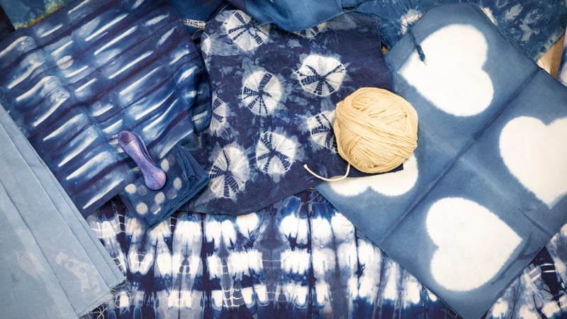  Indigo dyed Shibori textiles – Janice Gunner