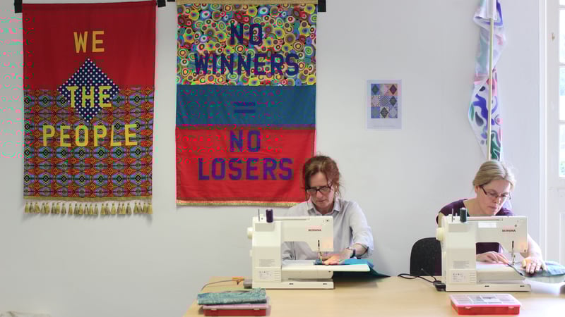 Workshop. Rachel Johnston, Emma O'Driscoll. Photo by Sarah Hughes 