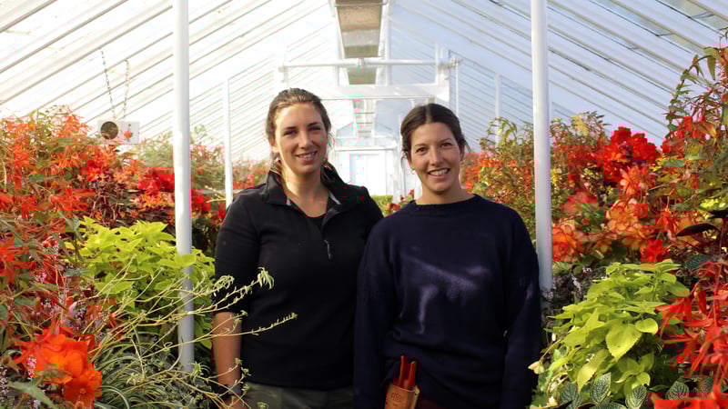 West Dean Gardens' Trainee Horticulturalists Chantal and Laura
