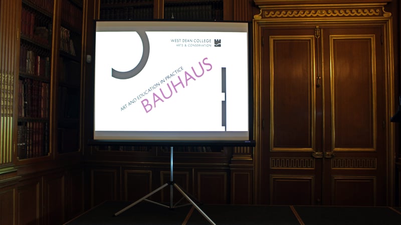 The Bauhaus Symposium, held in the Old Library at West Dean College of Arts and Conservation
