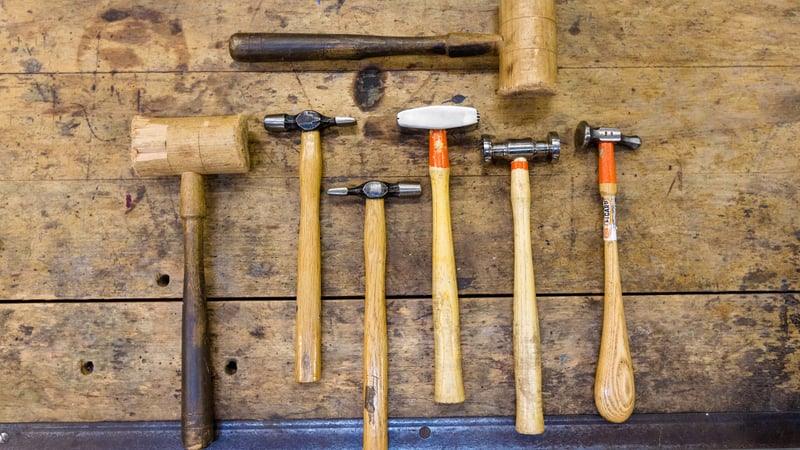 Making tools at West Dean College