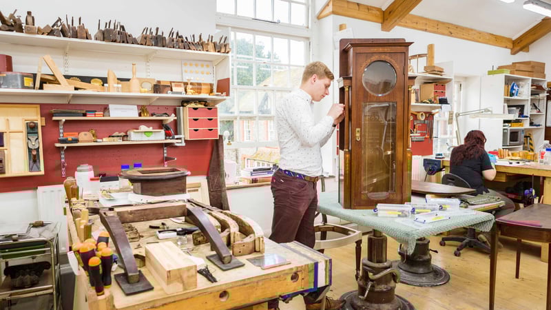 Furniture and Related Objects students in the workshop. © Chris Ison