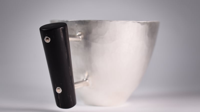 Silver teacup, created by second year student Henry.