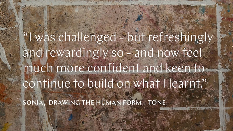 Review of Drawing the human form art course at West Dean London