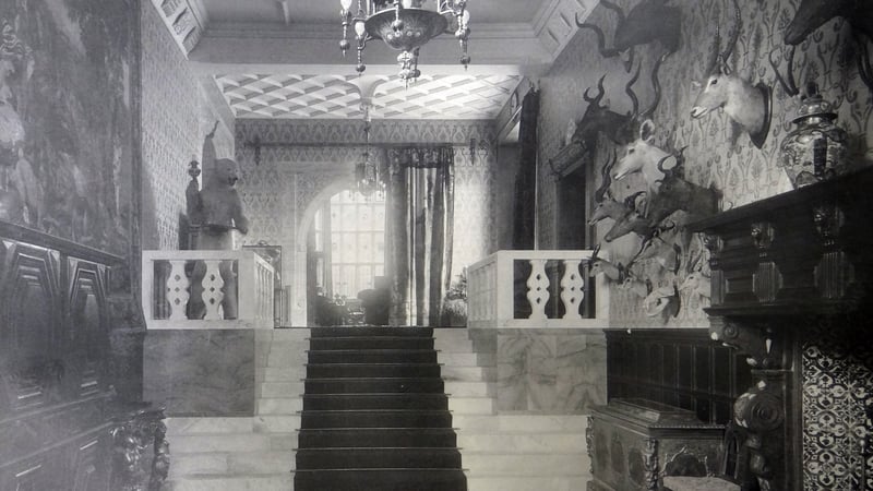 2 – The Marble Hall at West Dean House, c.1900
