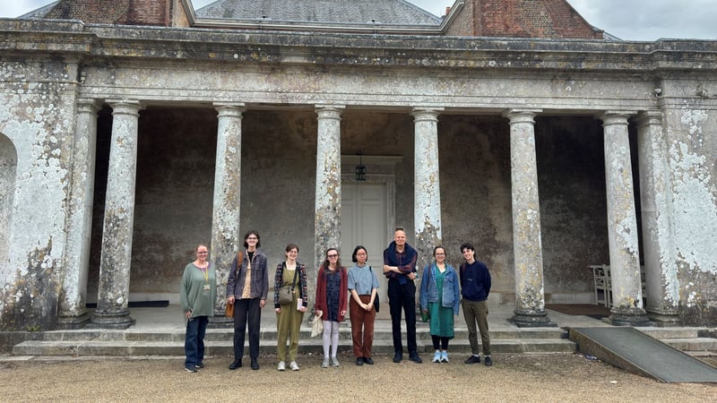 Books Conservation students at Uppark House 