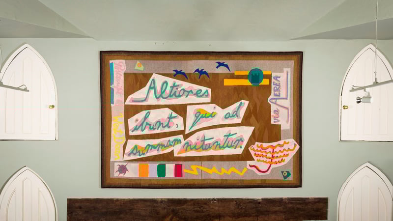 Installation view: 'Postcard to West Dean' at West Dean College