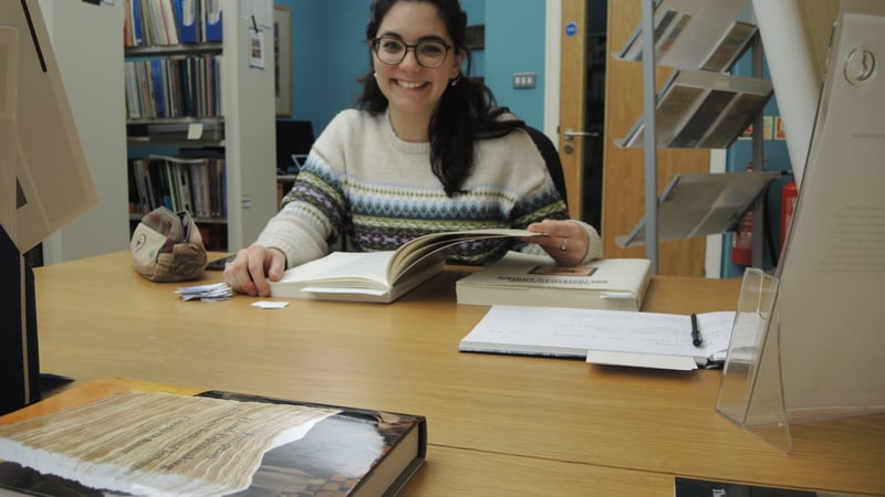 Maria Borg at the Chantry Library, Oxford