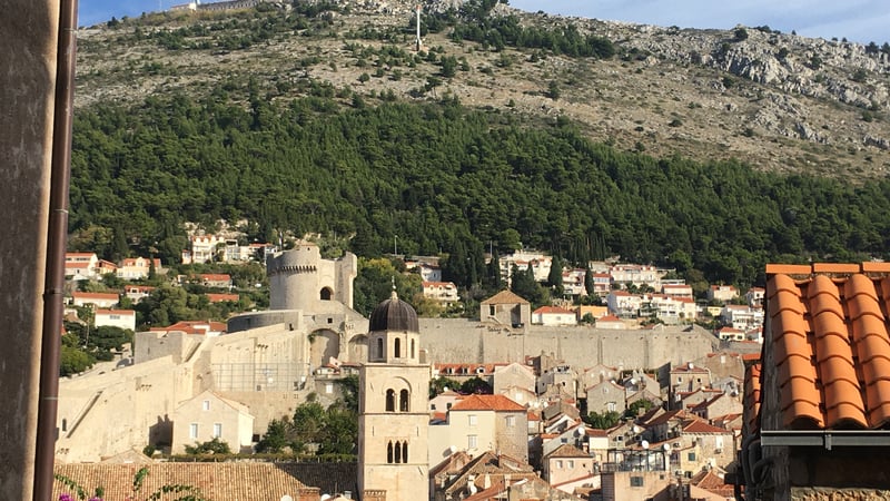 Break time! The view from the Rupe Museum of Dubrovnik's old town