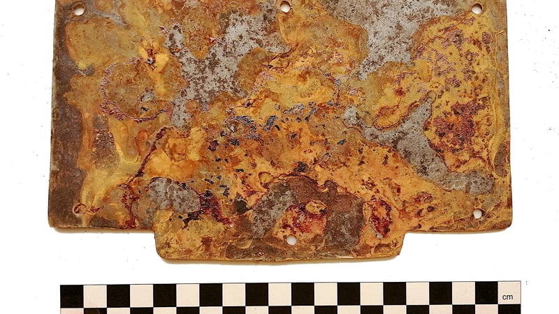 Fig 6. Interior panel which had been affected by corrosion. 