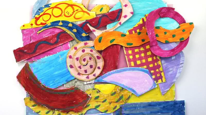 Jane McNair (Graduate Diploma) Mostly Pink 2018, acrylic on cardboard