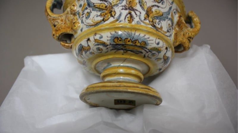 Figure 2: Earlier conservation work on break line, outside