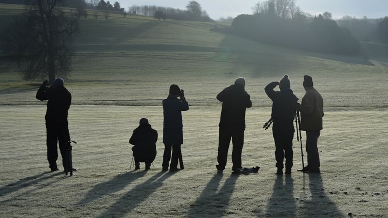 Early morning at West Dean, students on a digital photography course (cr N Creighton)