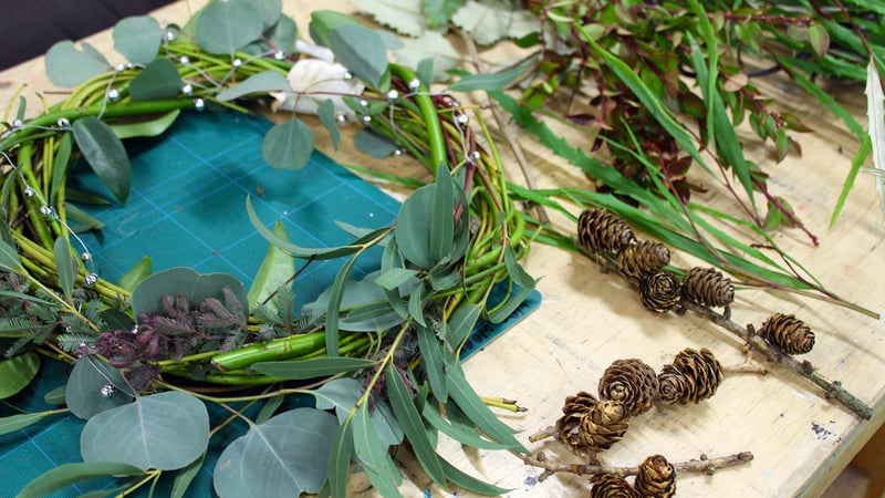 Christmas Wreath Making at West Dean