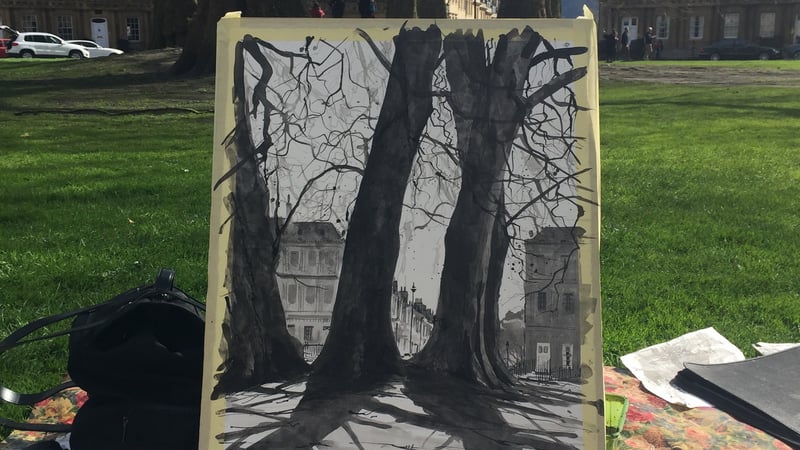 Kim Whitby - Bath en plein air, 2020 