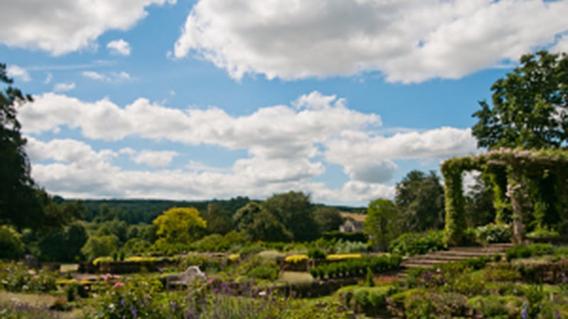 Sunken Garden in Summer at West Dean