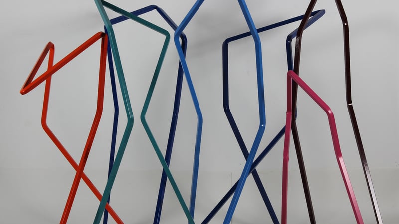 Long Meg 2022, powder coated steel. By Ruth Heaton