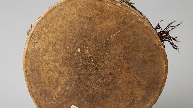1. Osman Digna's War Drum. c.1880s. Front view.