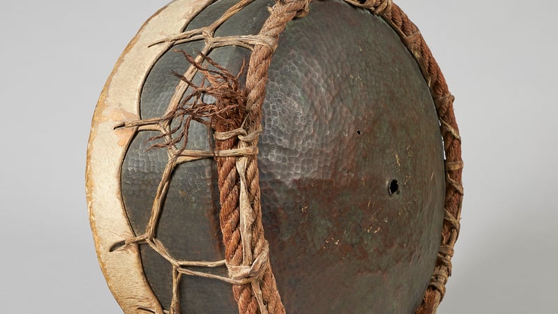 3. Osman Digna's War Drum. c.1880s. Rear view.