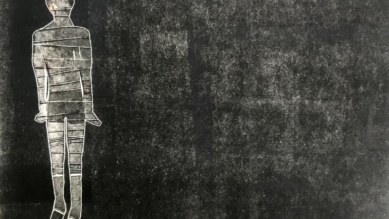 Emma Rimer (Graduate Diploma) Unidentifiable Object 2018, monoprint.  