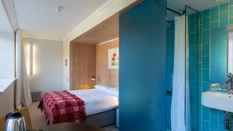 Single bedroom for B&B at West Dean College Credit Steve Tattersall