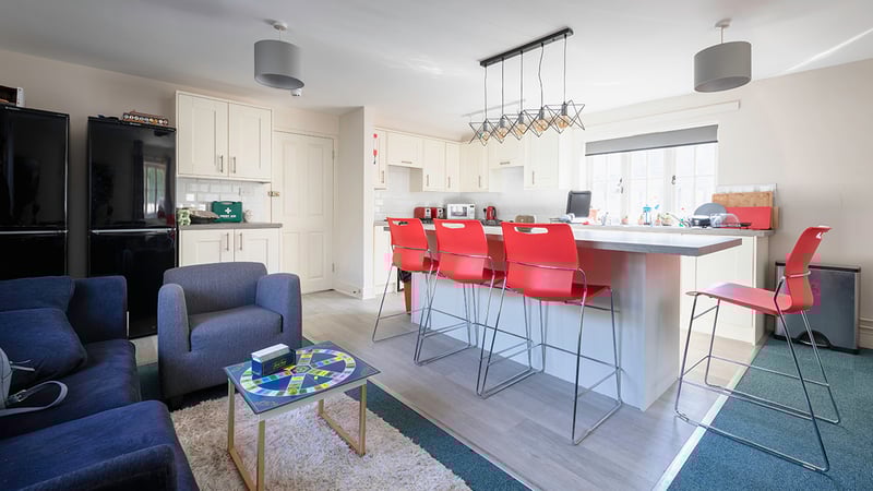 Kitchen in The Stables student accommodation