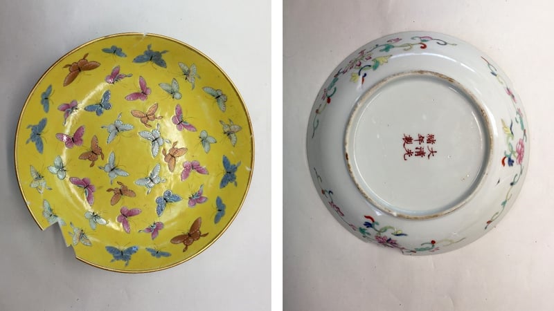 Figure 5. Here is the object bonded, ready for the next stages of treatment. 