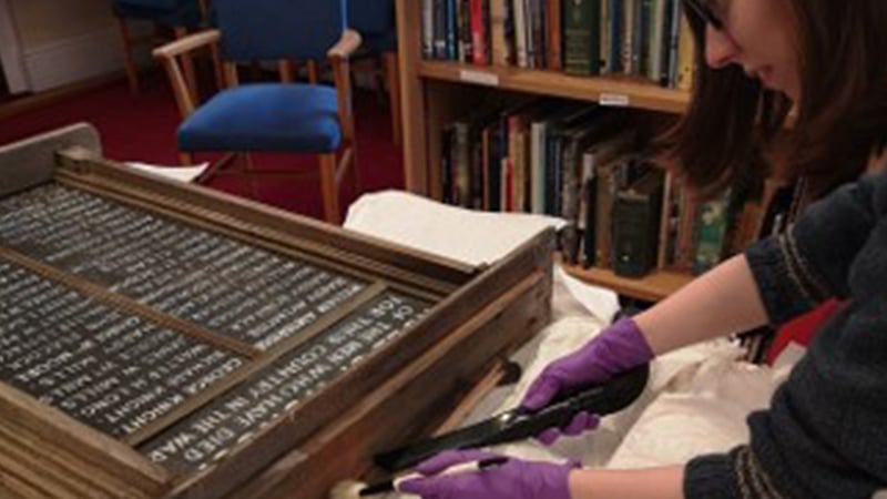 Alex Foster, alumna of West Dean College of Arts and Conservation