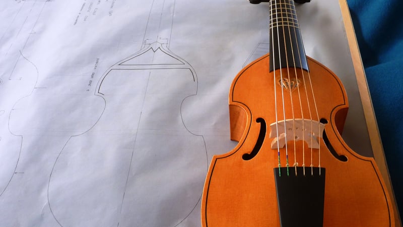 West Dean College Treble Viol by Edward Klose