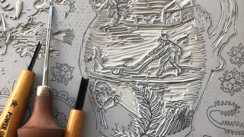 'Enid's Pots' in progress, by Tristan Sherwood