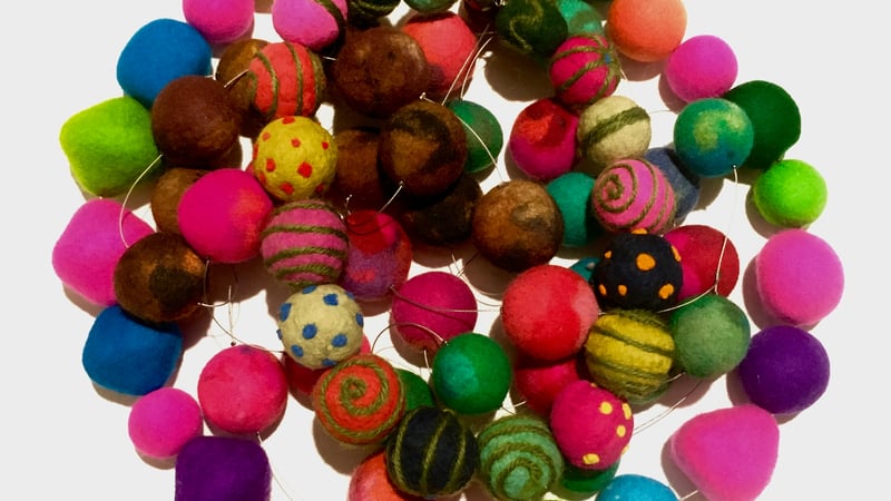 Felted beads, baubles and bowls, from wool, to necklaces and dishes with Victoria Brown