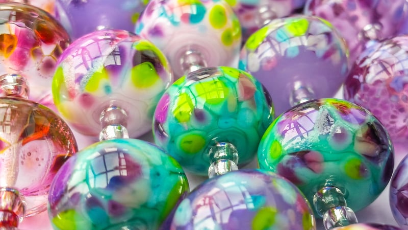 Making glass beads with Sarah Downton