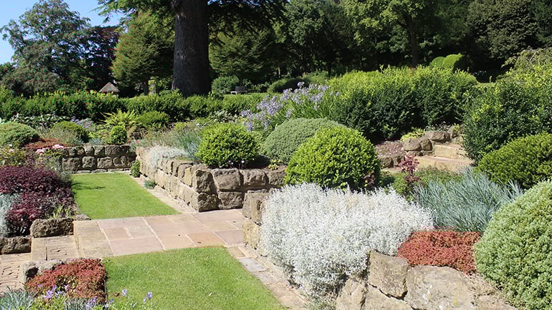 Step in the Sunken Garden at West Dean Gardens