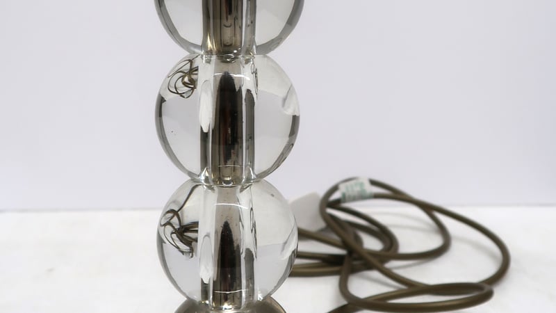 Glass and Chromed Metal Table Lamp, early 20th century, West Dean Collection, photo © West Dean College of Arts and Conservation