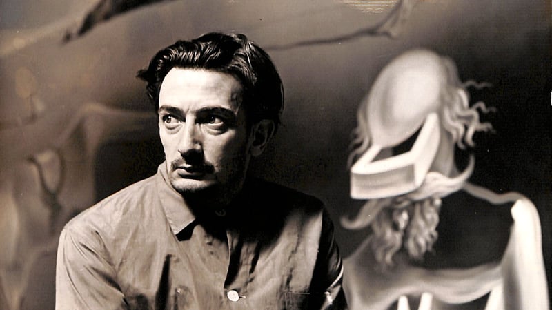 Dali with Dream of Venus. © Salvador Dali, Fundació Gala-Salvador Dalí, DACS 2020