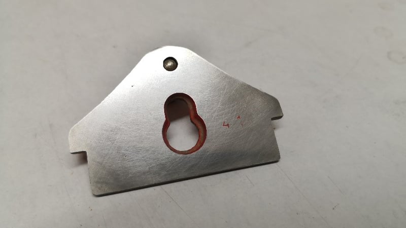 Figure 9: polished cap iron