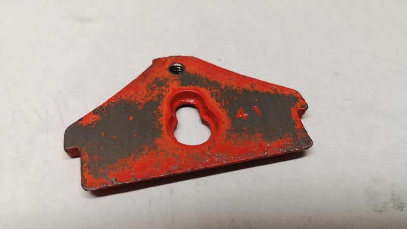 Figure 8: initial flattening of the cap iron