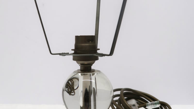 Glass and Chromed Metal Table Lamp, early 20th century, West Dean Collection, photo © West Dean College of Arts and Conservation