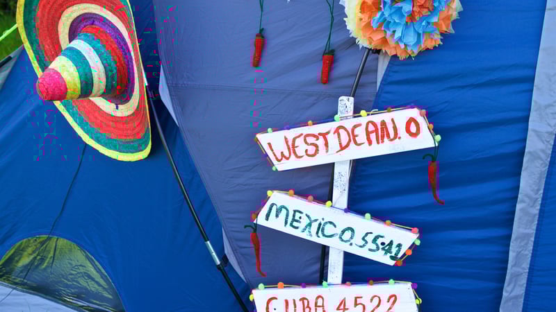 Tents at West Dean Chilli Fiesta. Credit Barney Poole Photography