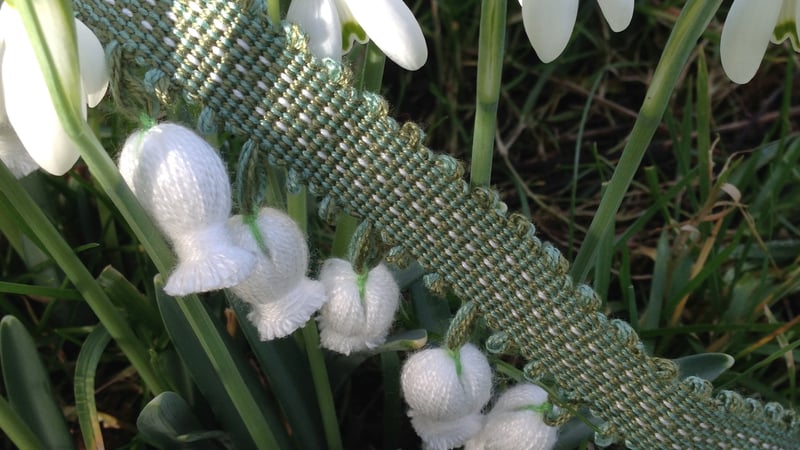 Snowdrop braid inspired by nature by Clare Hedges