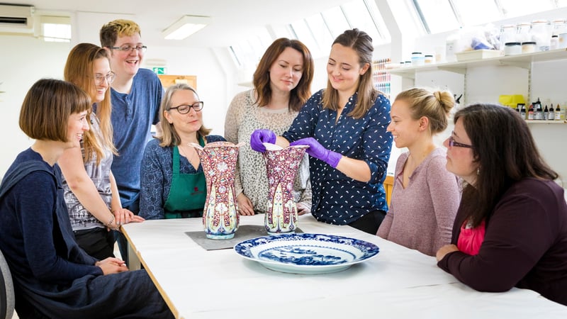 Ceramics class at West Dean College of Arts and Conservation