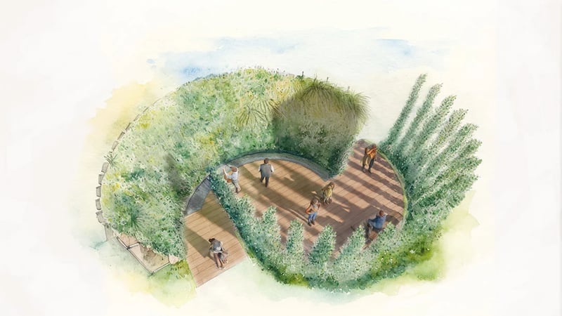 Adolfo Harrison garden at Hampton Court  'RHS Vertigro'