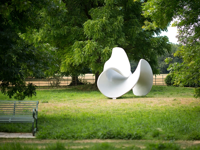 Eilis O'Connell sculpture in West Dean Gardens