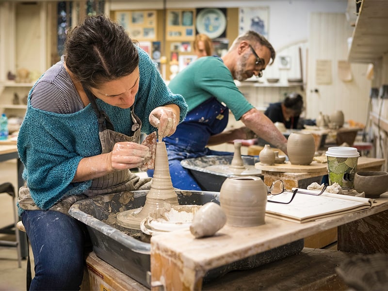 Japanese ceramics short course with Shozo Michikawa in the West Dean Pottery Studio
