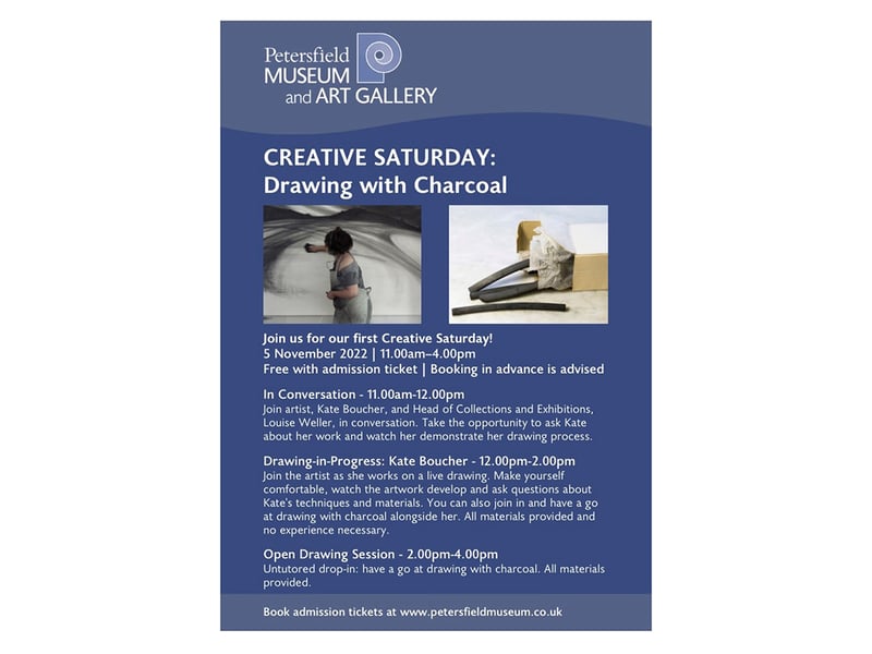 Kate Boucher Petersfield Museum Drawing with Charcoal