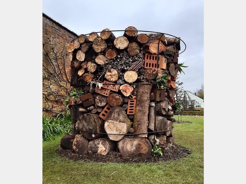 Building a bug hotel at West Dean Gardens