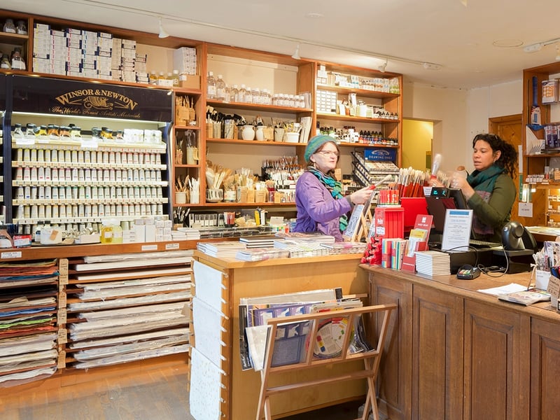 Art supplies for fine art students at West Dean College