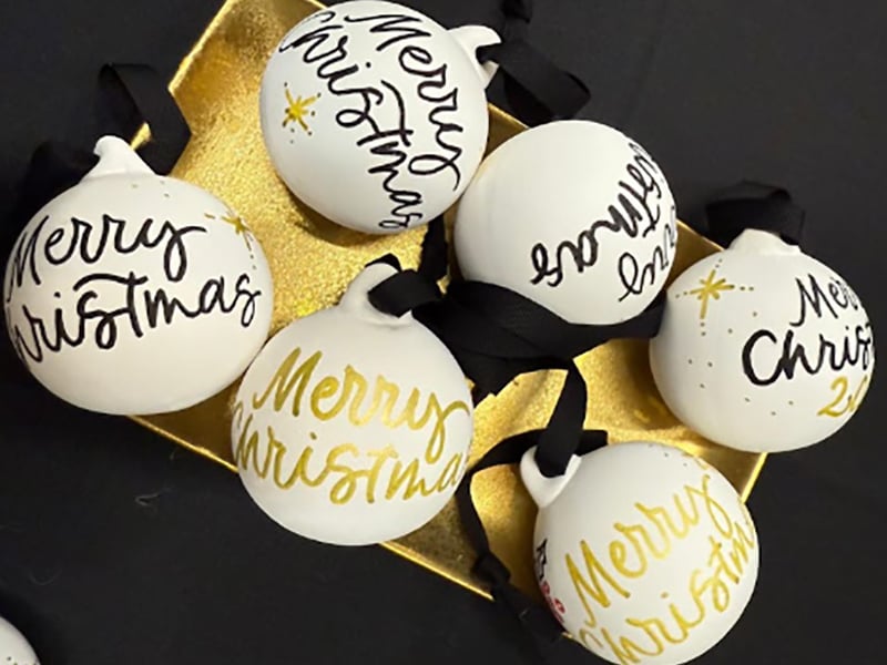 Modern Calligraphy co - Festive Bauble decorating