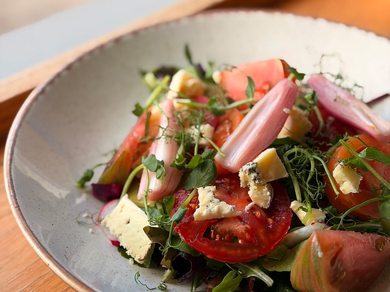 Seasonal Menu Inspired by Estate Grown Produce - Tomato Salad